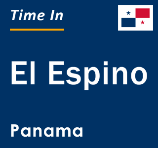 Current local time in El Espino, Panama