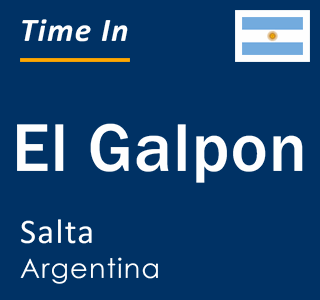 Current time in El Galpon, Salta, Argentina