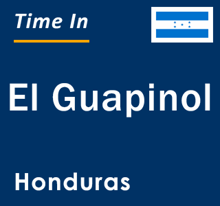 Current local time in El Guapinol, Honduras