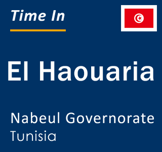 Current local time in El Haouaria, Nabeul Governorate, Tunisia