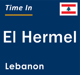 Current local time in El Hermel, Lebanon