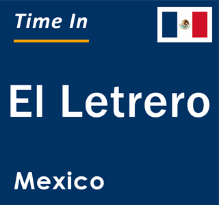 Current local time in El Letrero, Mexico