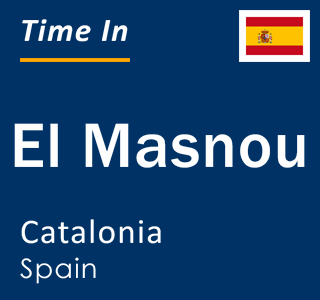 Current local time in El Masnou, Catalonia, Spain