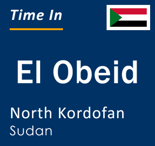 Current local time in El Obeid, North Kordofan, Sudan