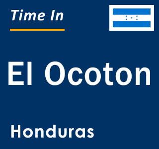 Current local time in El Ocoton, Honduras