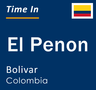 Current local time in El Penon, Bolivar, Colombia