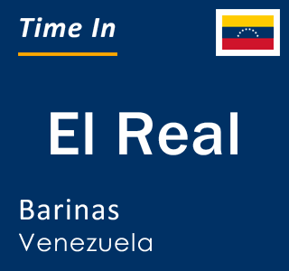 Current time in El Real, Barinas, Venezuela