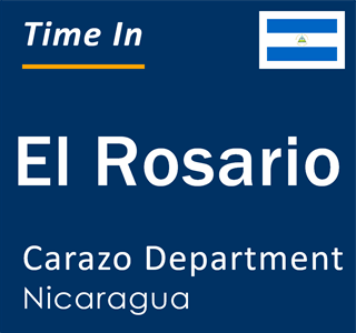 Current local time in El Rosario, Carazo Department, Nicaragua
