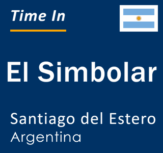 Current local time in El Simbolar, Santiago del Estero, Argentina
