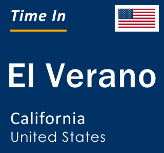 Current local time in El Verano, California, United States