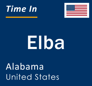 Current local time in Elba, Alabama, United States