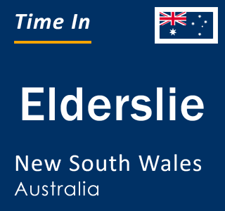 Current local time in Elderslie, New South Wales, Australia