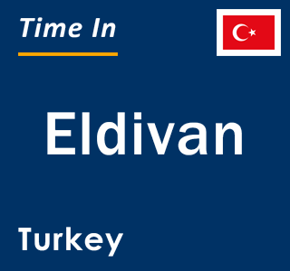 Current local time in Eldivan, Turkey