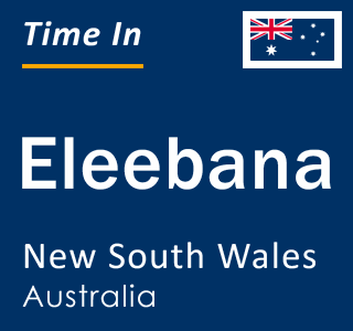 Current local time in Eleebana, New South Wales, Australia