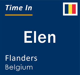 Current local time in Elen, Flanders, Belgium