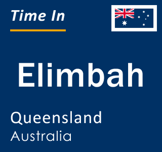 Current local time in Elimbah, Queensland, Australia