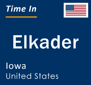 Current local time in Elkader, Iowa, United States