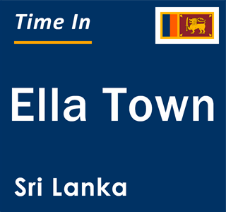 Current local time in Ella Town, Sri Lanka
