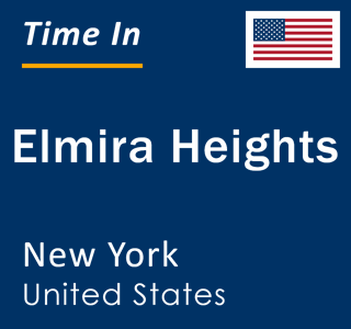 Current local time in Elmira Heights, New York, United States