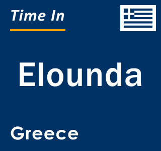 Current local time in Elounda, Greece