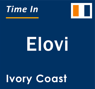 Current local time in Elovi, Ivory Coast