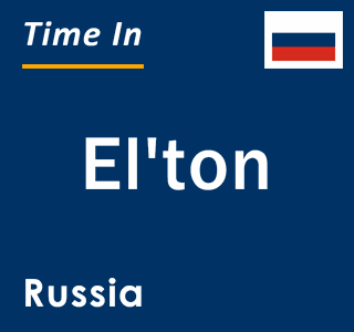 Current local time in El'ton, Russia