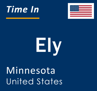 Current local time in Ely, Minnesota, United States