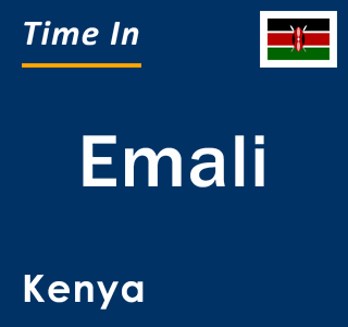 Current local time in Emali, Kenya