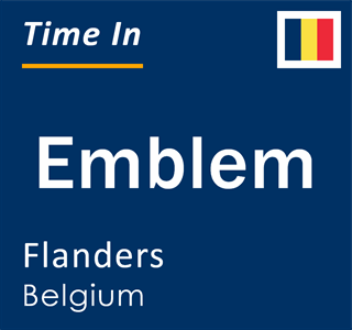 Current local time in Emblem, Flanders, Belgium