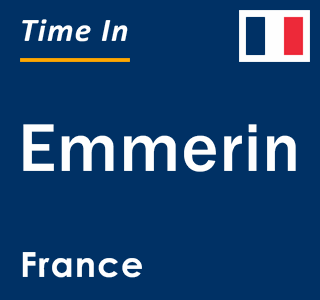 Current local time in Emmerin, France