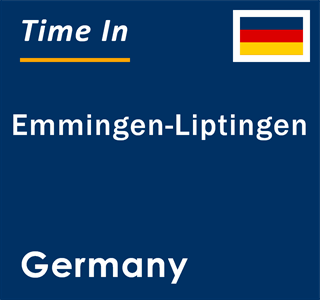 Current local time in Emmingen-Liptingen, Germany