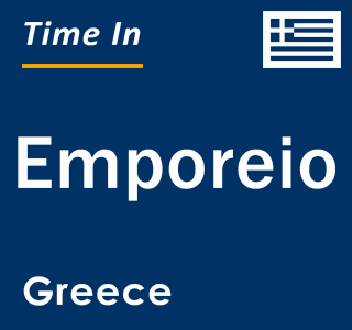 Current local time in Emporeio, Greece