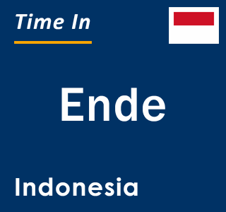 Current local time in Ende, Indonesia