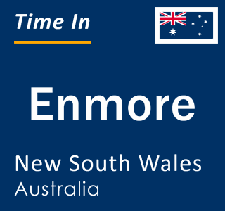 Current local time in Enmore, New South Wales, Australia