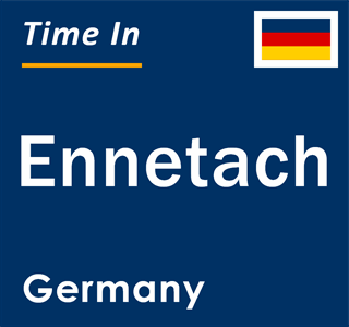 Current local time in Ennetach, Germany