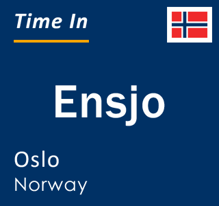 Current local time in Ensjo, Oslo, Norway