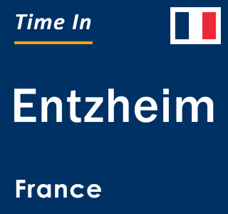 Current local time in Entzheim, France