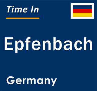 Current local time in Epfenbach, Germany