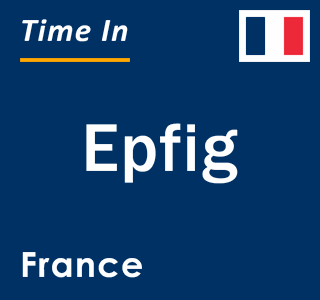 Current local time in Epfig, France