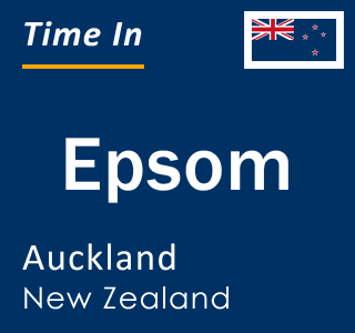 Current local time in Epsom, Auckland, New Zealand