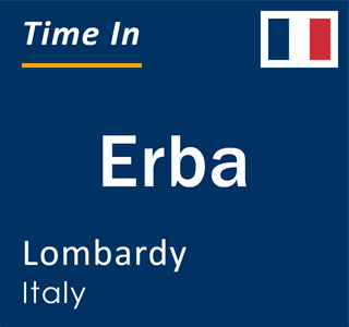 Current local time in Erba, Lombardy, Italy