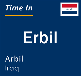 Current local time in Erbil, Arbil, Iraq