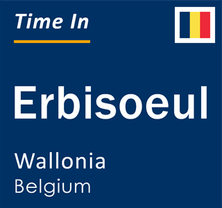 Current local time in Erbisoeul, Wallonia, Belgium