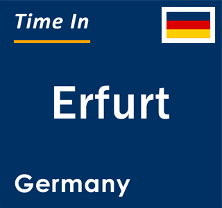 Current local time in Erfurt, Germany