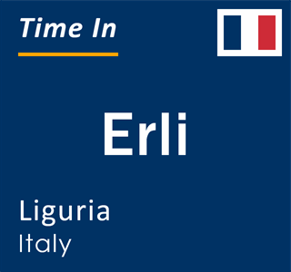 Current local time in Erli, Liguria, Italy