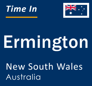 Current local time in Ermington, New South Wales, Australia