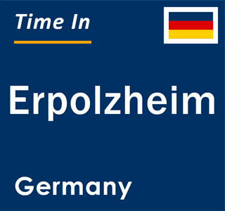 Current local time in Erpolzheim, Germany