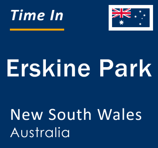 Current local time in Erskine Park, New South Wales, Australia