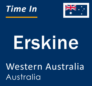 Current local time in Erskine, Western Australia, Australia