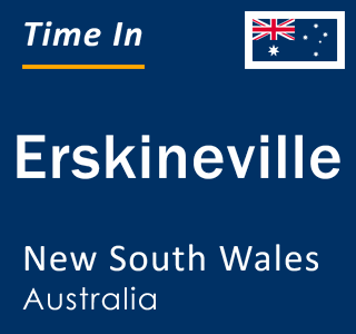 Current local time in Erskineville, New South Wales, Australia